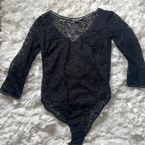 Sheer Black Victoria Secret Bodysuit
